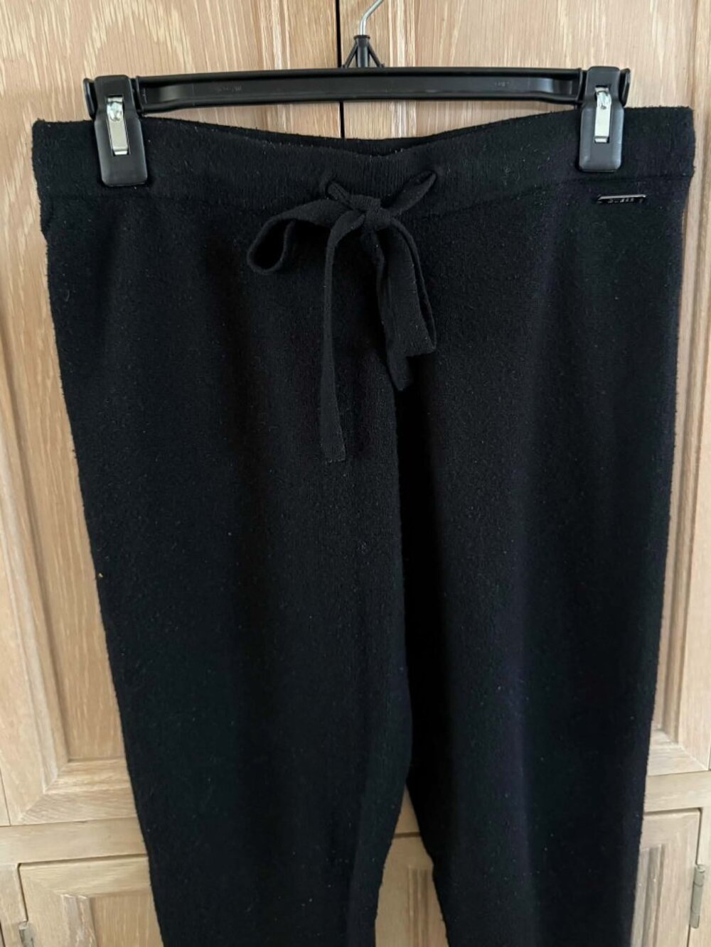 GUESS Black Knit Drawstring Pants Soft Cozy Fall Casual